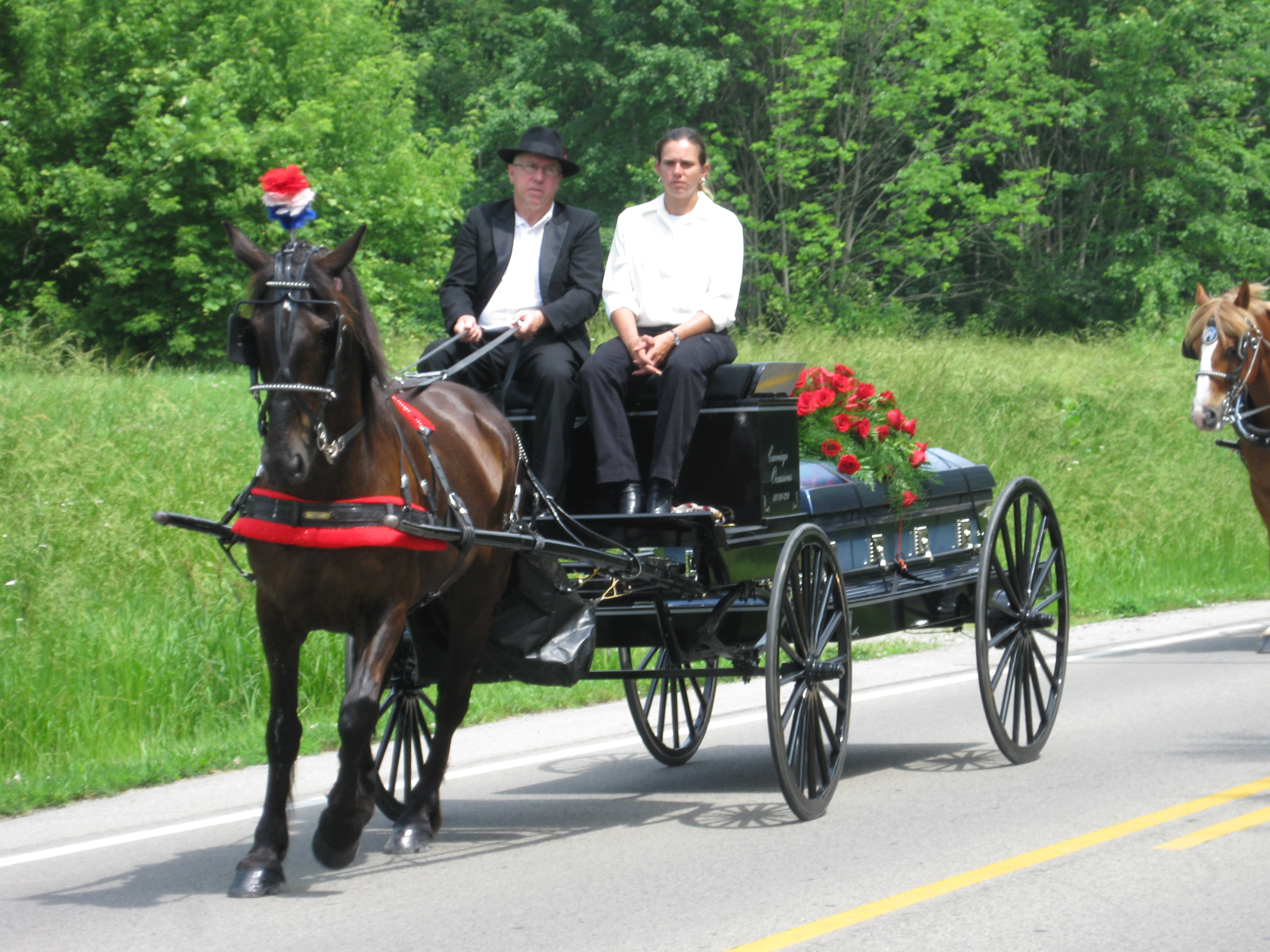 A love of horses his entire life and we were able to help his family provide take him to his resting place at the cemetery in Milan Indiana